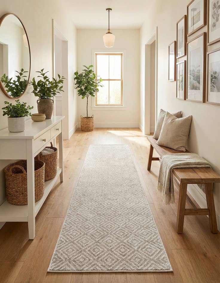 Detail image of  2' 7 x 10'  Washable Sabrina Soto Indoor / Outdoor Runner Rug