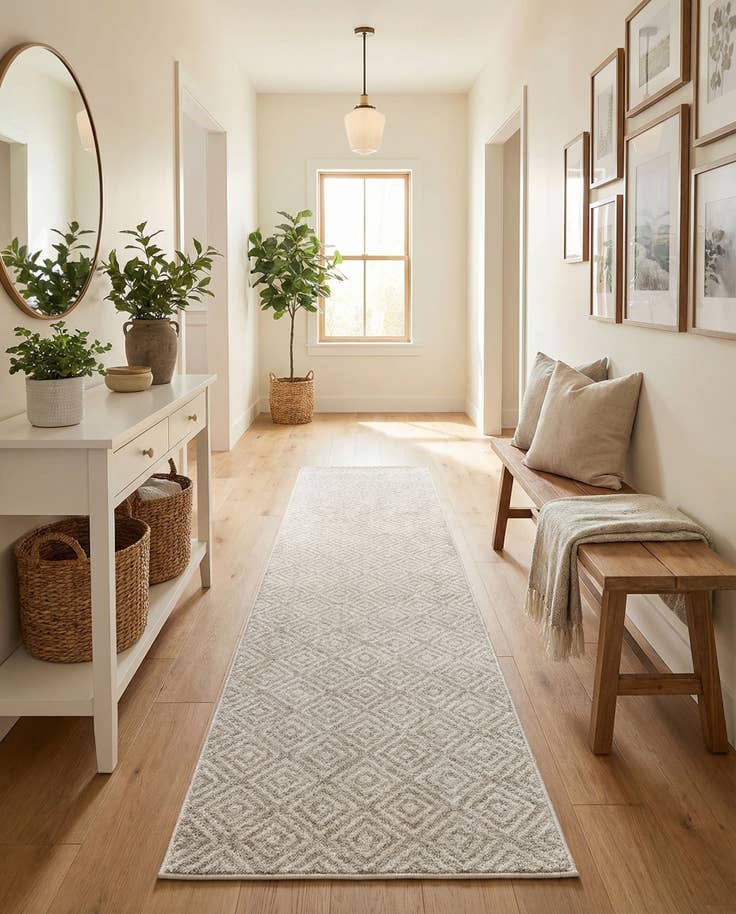 Detail image of 2' 7 x 10' Easy-Clean Sabrina Soto Indoor / Outdoor Runner Rug