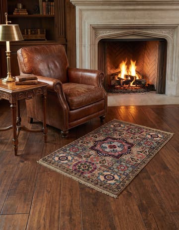 2' 2 x 3' 2 Hand Knotted Mamluk Ziegler Rug
