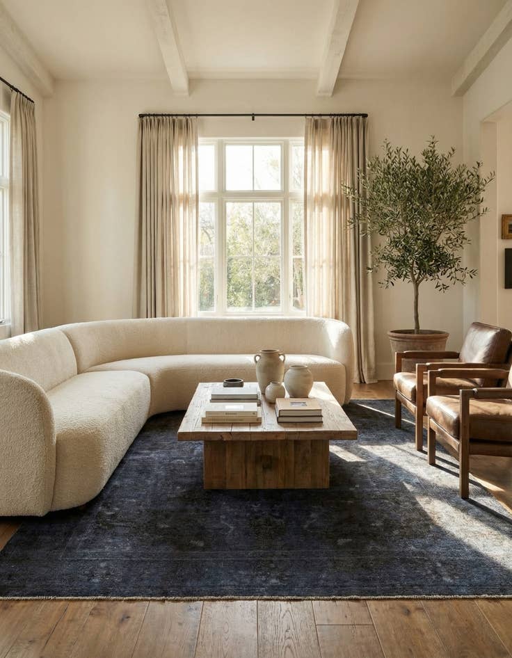 Detail image of 9' 6 x 12' 7  Hand Knotted Ultra Vintage Persian Wool Rug