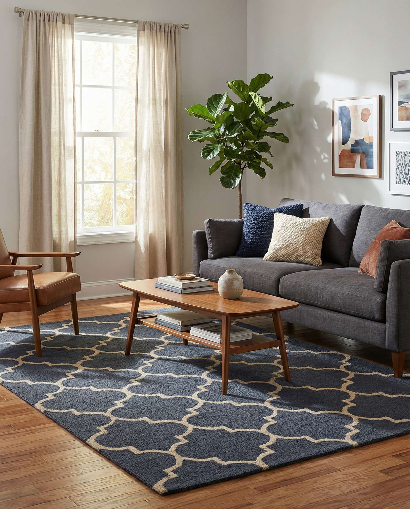 5' 1 x 8' Luna Wool Rug