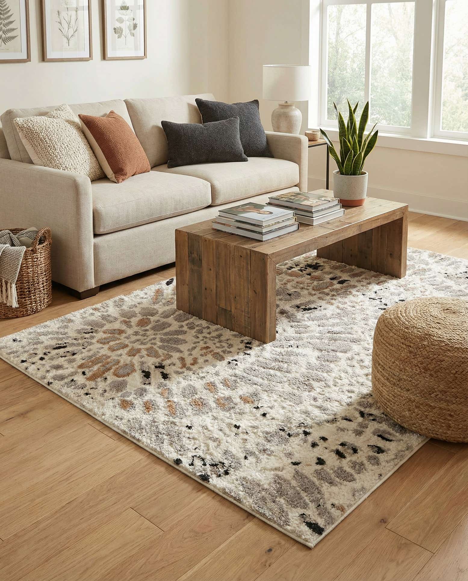 4' x 6' Sepia Rug