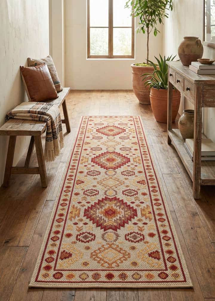 2' 7 x 10' Easy-Clean Baja Indoor / Outdoor Runner Rug