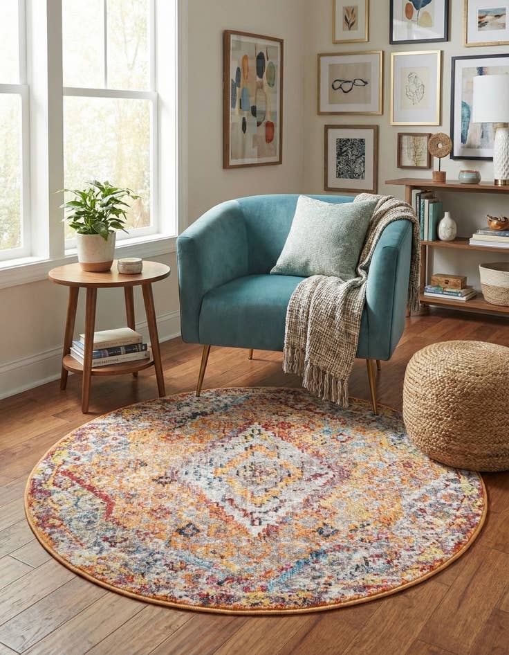 Detail image of  3' 3 x 3' 3 Williamsburg Round Rug