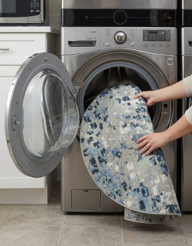 Detail image of  5' 3 x 5' 3 Kamala Washable Round Rug