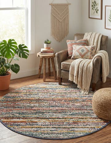 3' 3 x 3' 3 Gemstone Round Rug