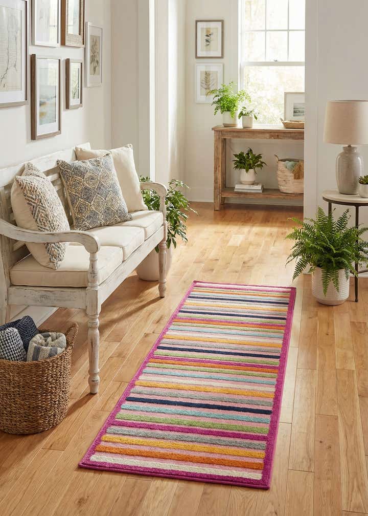 2' x 8' Easy-Clean Aruba Indoor / Outdoor Runner Rug