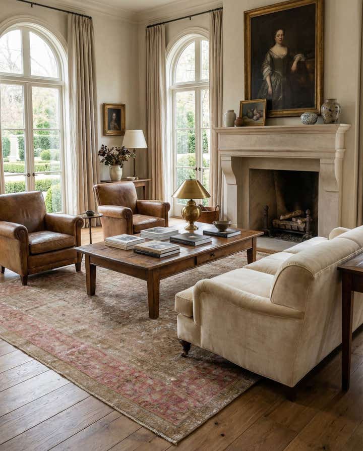 9' 5 x 12' 1 Hand Knotted Ultra Vintage Persian Wool Rug