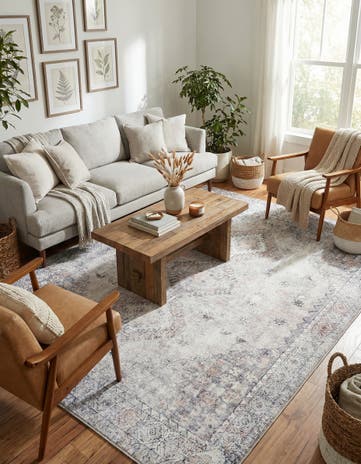 Ivory and Beige Yara Rug