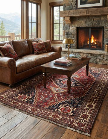 5' 1 x 8' 6 Ghashghai Wool Rug