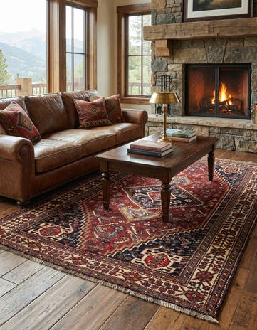 5' 1 x 8' 6 Ghashghai Wool Rug
