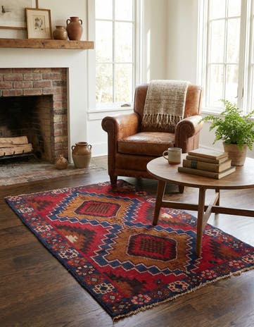 2' 10 x 4' 10 Hand Knotted Balouch Persian Wool Rug