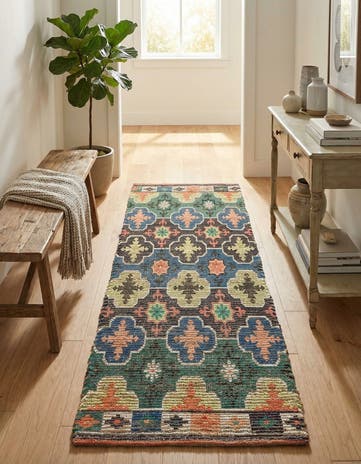 2' 2 x 6' 1 Chenille Jute Runner Rug