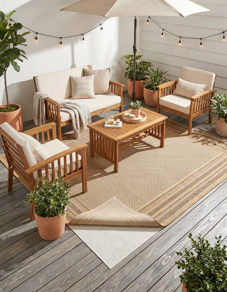 Detail image of 8' x 8' Square Uni-Eco Outdoor Rug Pad