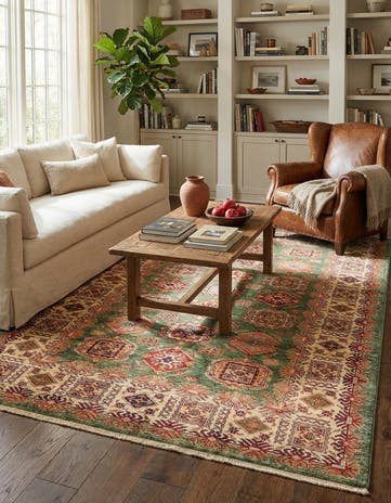 5' 6 x 8' Hand Knotted Kazak Oriental Rug