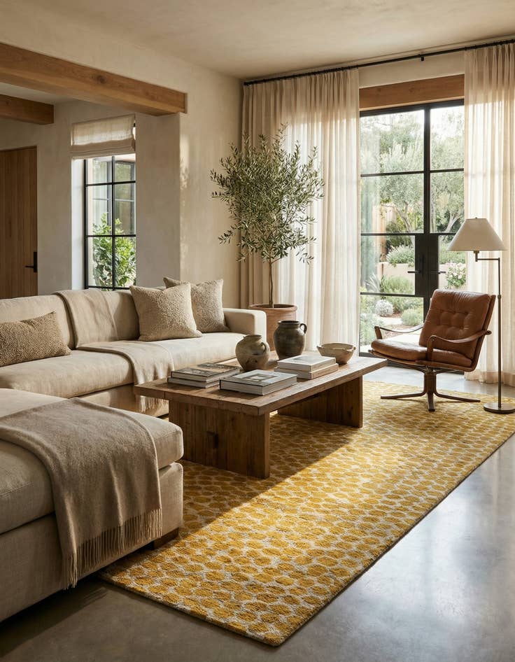 Detail image of 8' 1 x 10' 1  Hand Knotted Moroccan Wool Rug