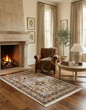 3' 2 x 5' 1 Hand Knotted Tabriz Persian Wool Rug