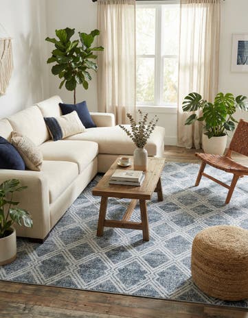 Ivory Kamala Washable Rug