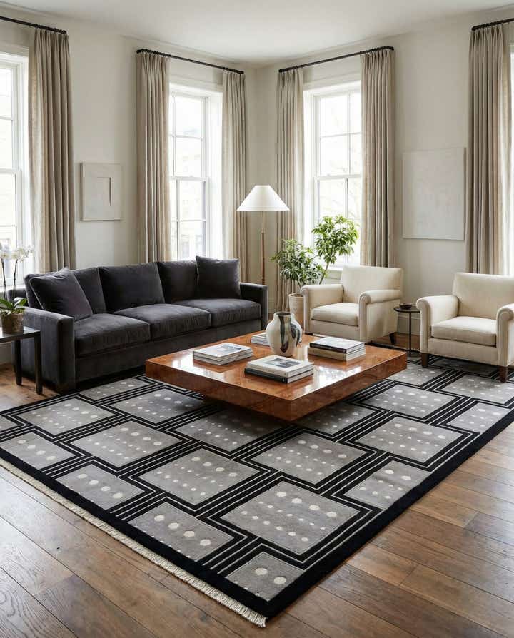 8' 2 x 11' 7 Hand Knotted Darya Wool Rug