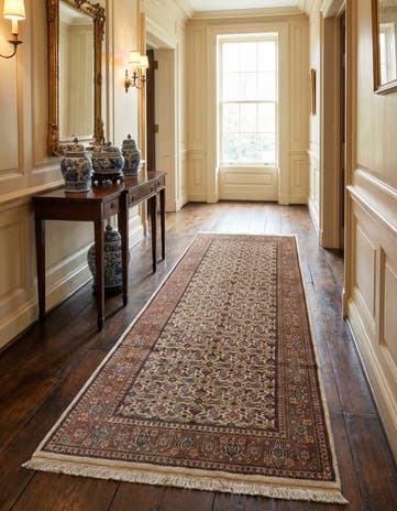 5' 2 x 11' Hand Knotted Farahan Wool Runner Rug