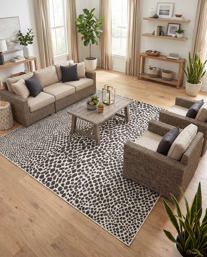 10' 8 x 10' 8 Easy-Clean Jill Zarin Cape Town Indoor / Outdoor Square Rug
