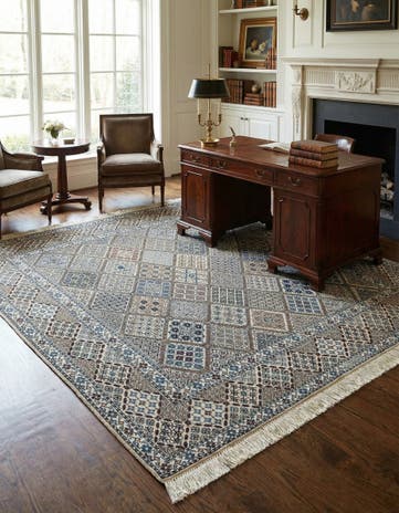 6' 8 x 6' 11 Hand Knotted Nain Rug