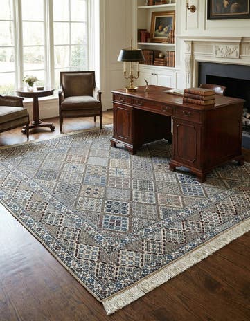 6' 8 x 6' 11 Hand Knotted Nain Rug