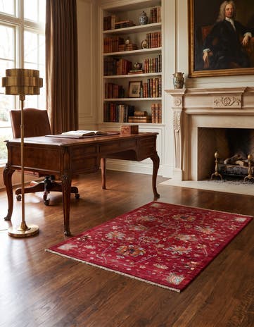 4' 3 x 5' 11 Hand Knotted Ariana Ziegler Rug