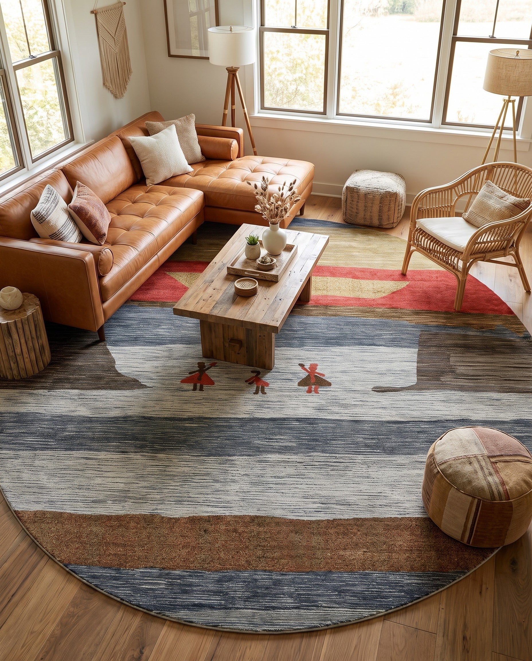 370cm x 370cm Kashkuli Gabbeh Round Rug