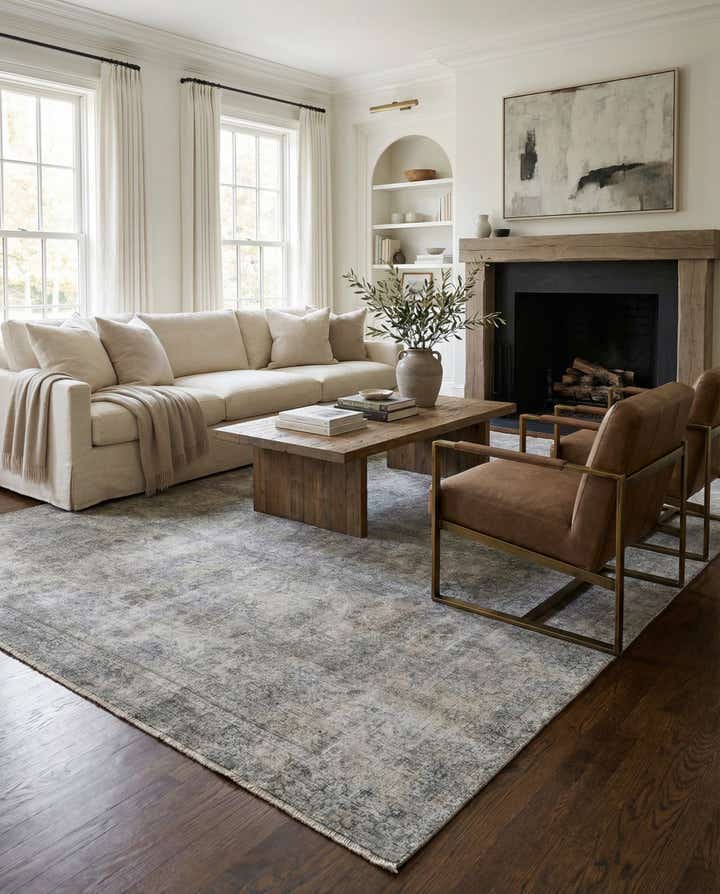 8' x 10' 7 Hand Knotted Ultra Vintage Persian Wool Rug