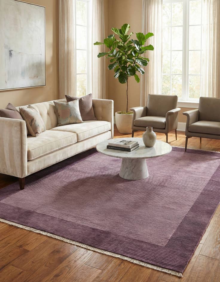 Detail image of 6' 11 x 9' 6  Hand Knotted Darya Wool Rug