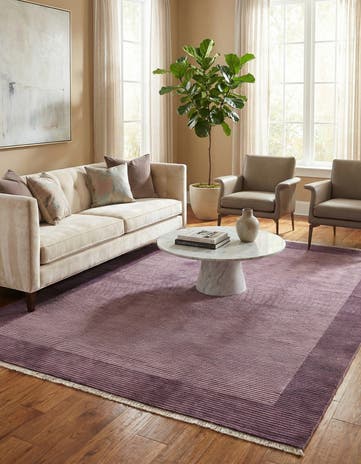 6' 11 x 9' 6 Hand Knotted Darya Wool Rug