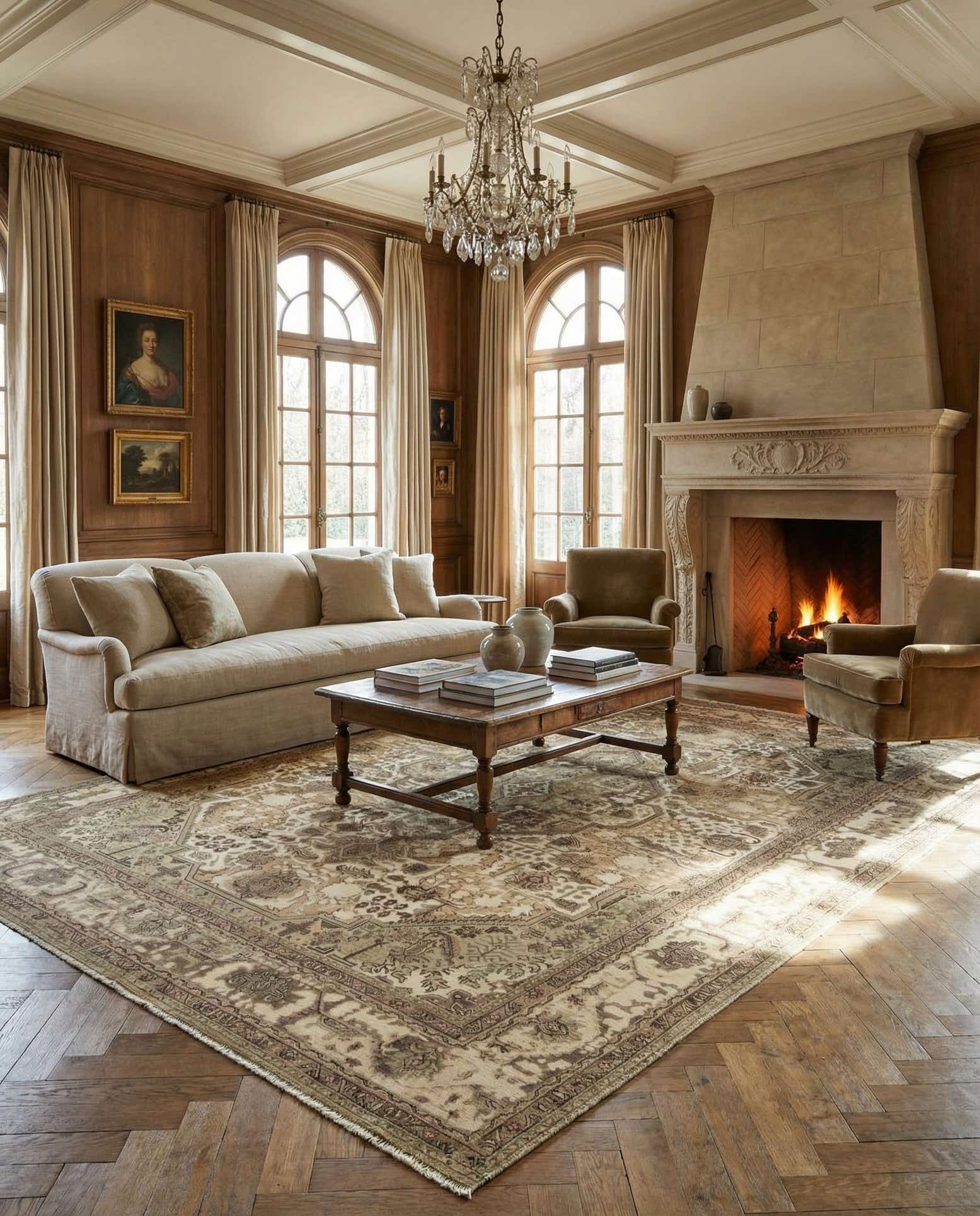 9' 8 x 12' 8 Hand Knotted Vintage Royal Persian Wool Rug
