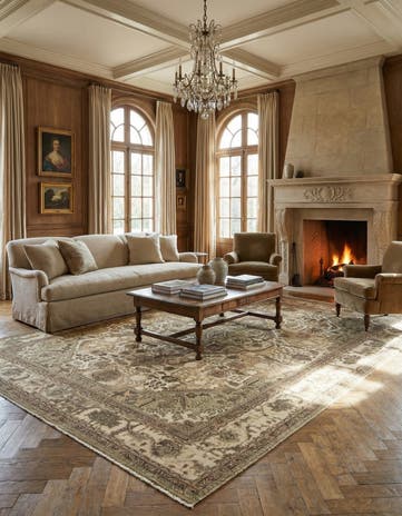 9' 8 x 12' 8 Hand Knotted Vintage Royal Persian Wool Rug