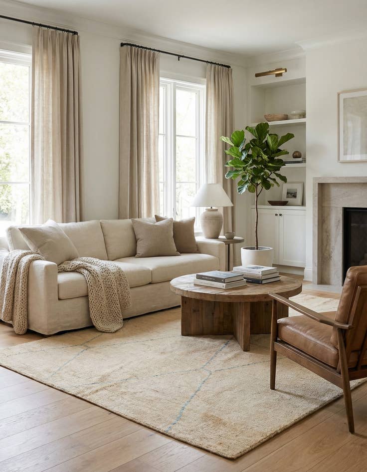 Detail image of 5' 2 x 7' 2  Hand Knotted Darya Wool Rug