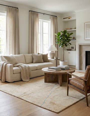 5' 2 x 7' 2 Hand Knotted Darya Wool Rug