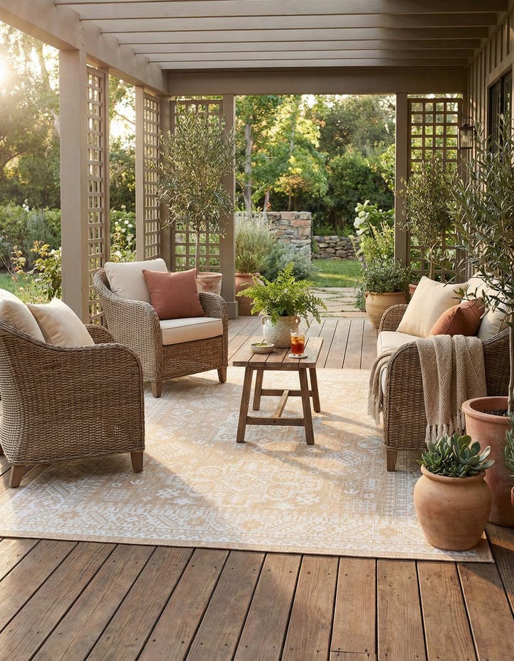 7' x 10' Easy-Clean Aztec Indoor / Outdoor ...