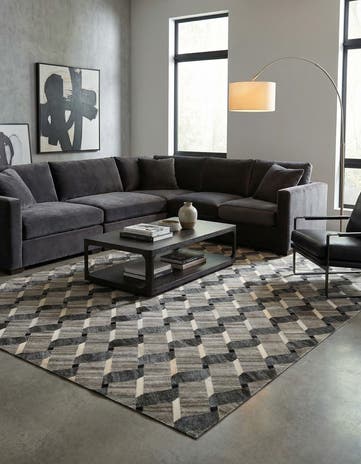 5' 2 x 7' 11 Cowhide - Patchwork Rug