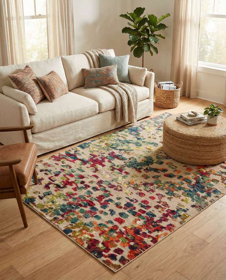 5' 3 x 8' Easy-Clean Casablanca Indoor / Outdoor Rug
