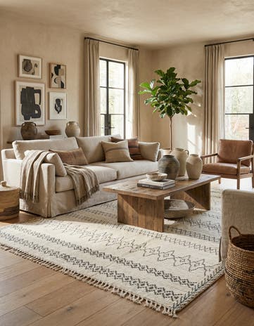 8' 3 x 10' 2 Hand Knotted Moroccan Wool Rug