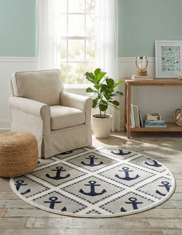 4' 1 x 4' 1 Sydney Round Rug