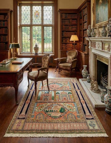 5' 8 x 8' 8 Hand Knotted Tabriz Persian Rug