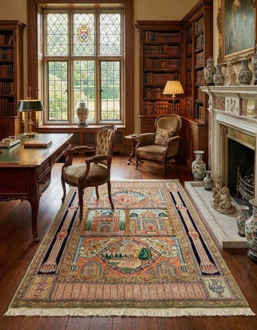 5' 8 x 8' 8 Hand Knotted Tabriz Persian Rug