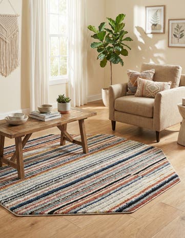 5' 3 x 5' 3 Tagine Octagon Rug