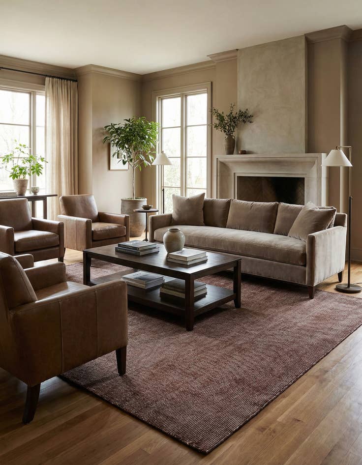 Detail image of 9' x 12'  Hand Woven Jill Zarin English Manor Wool Rug