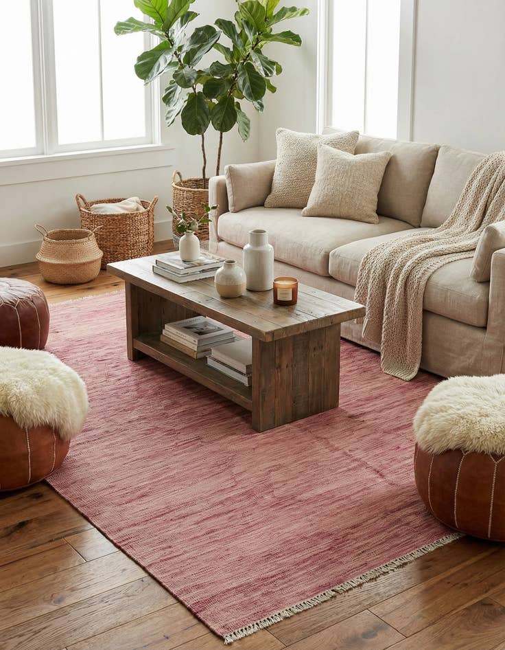 Detail image of 5' 10 x 8' 1  Hand Woven Kilim Modern Wool Rug