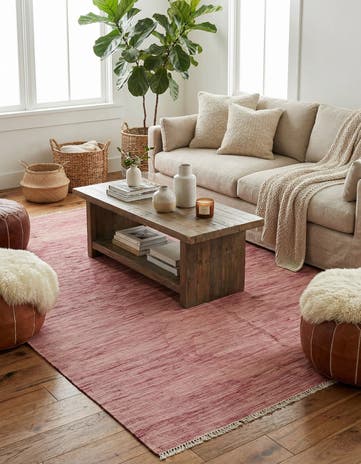 5' 10 x 8' 1 Hand Woven Kilim Modern Wool Rug