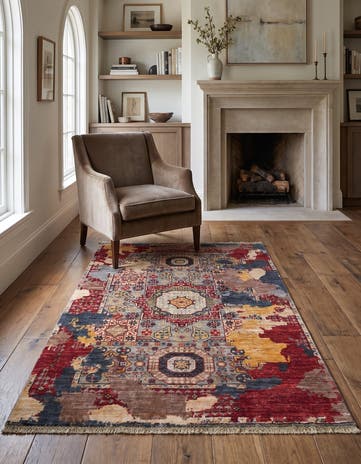 3' 3 x 5' Hand Knotted Mamluk Ziegler Rug