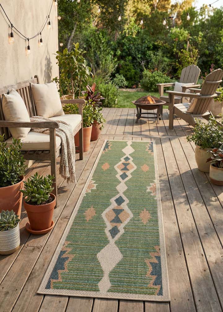 2' x 7' 10 Easy-Clean Baja Indoor / Outdoor Runner Rug
