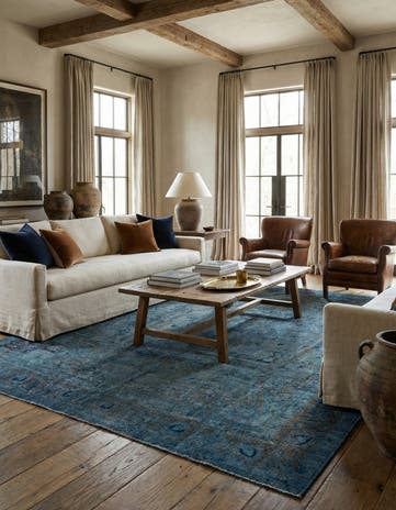 9' 7 x 12' 8 Hand Knotted Ultra Vintage Persian Wool Rug